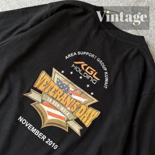 アートヴィンテージ(ART VINTAGE)の【vintage】BIG プリント レトロ funny ルーズ 黒 Tシャツ(Tシャツ/カットソー(半袖/袖なし))