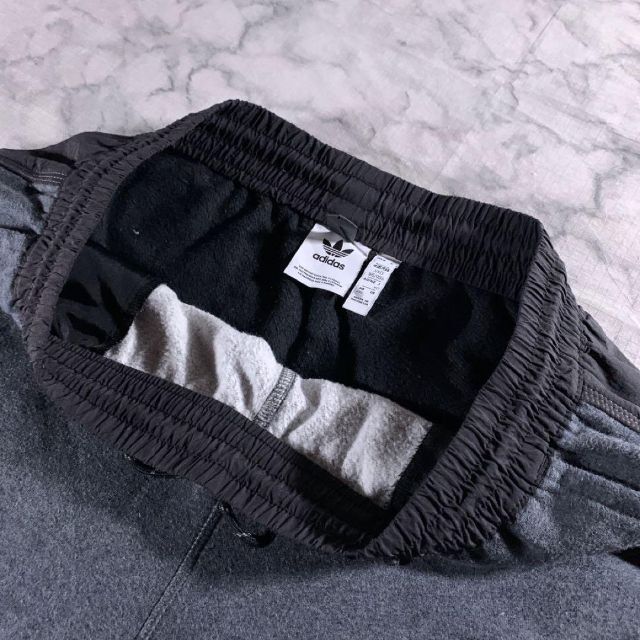 adidas - adidas スウェット ナイロン 切替 トラックパンツ 黒 グレー ...