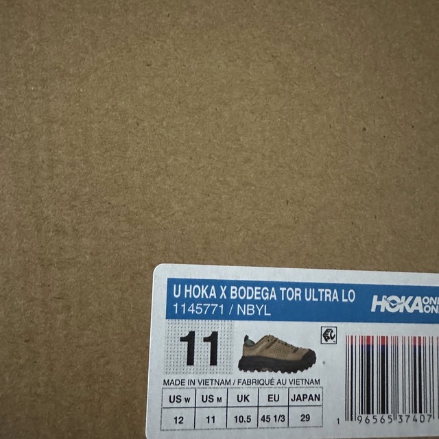 Bodega × Hoka Tor Ultra Low "Beige"