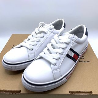 トミーヒルフィガー(TOMMY HILFIGER)の【新品】TOMMY HILFIGER スニーカー ホワイト ロゴ入り(スニーカー)