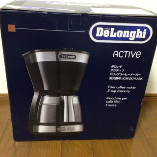 デロンギ(DeLonghi)のデロンギ　アクティブドリップ　コーヒーメーカー　ICM12011J-BK(コーヒーメーカー)