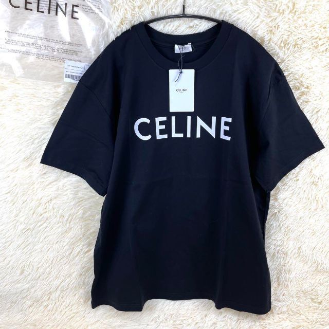 新作◇CELINE セリーヌ◇ロゴ コットン Tシャツ 【高価値】 www