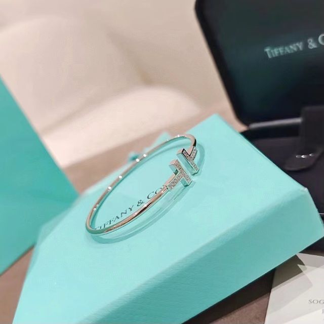 TIFFANY&Co. ティファニーT ダイヤモンド ワイヤー ブレスレット 半額