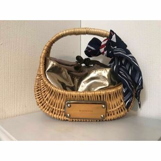 SOLPRESAソルプレーサ かごバッグ テープ編み込みハンドル トートバッグ