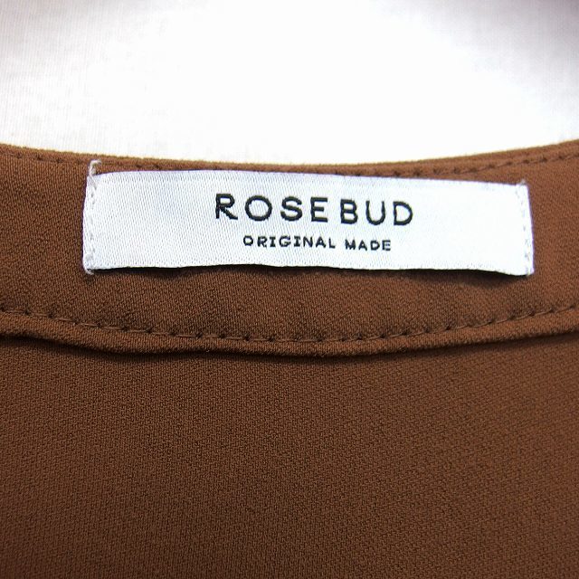 ROSE BUD(ローズバッド)のローズバッド ROSE BUD カットソー シャツ チュニック 無地 シンプル レディースのトップス(カットソー(長袖/七分))の商品写真