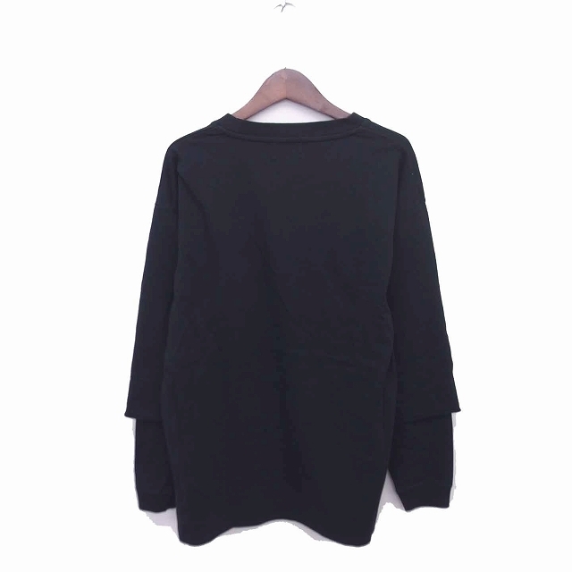 SLICK(スリック)のスリック Tシャツ カットソー モックネック ビッグシルエット 長袖 1 黒 メンズのトップス(Tシャツ/カットソー(七分/長袖))の商品写真
