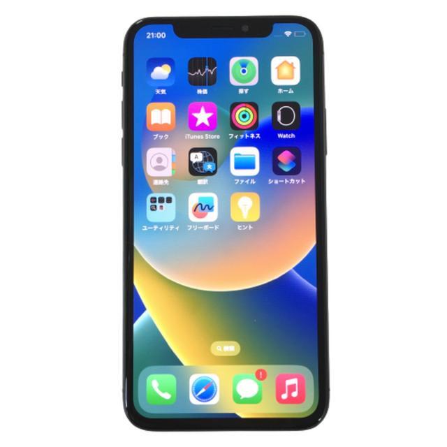 iPhoneX 64GB MQAX2J/A グレイ soft bank APPLE アイフォン スマートフォン スマホ 〇【A0】