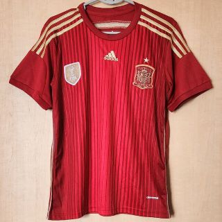 アディダス(adidas)のアディダス サッカー スペイン代表ユニフォーム Ｍ ブラジルW杯 used(ウェア)