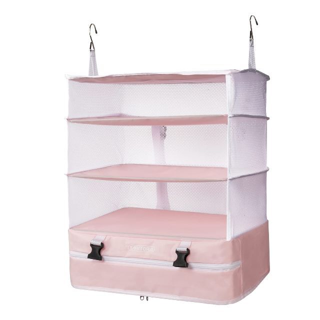 【色: ピンク】TABITORAタビトラ収納ボックス 吊り下げ インナーバッグ
