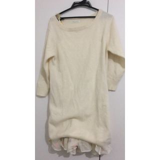 フランシュリッペ(franche lippee)のポー様専用♡リボンペチコート付きニットワンピース(ひざ丈ワンピース)