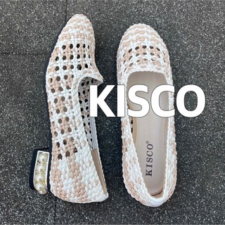 キスコ(KISCO)の【新品】KISCO  パール付メッシュパンプス(ハイヒール/パンプス)
