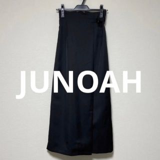 ジュノア(JUNOAH)のJUNOAH ハイウエストラップ風ロングスカート(ロングスカート)