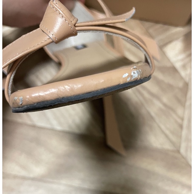 OHGA レザーリボンサンダルの通販 by mimachi☆|ラクマ