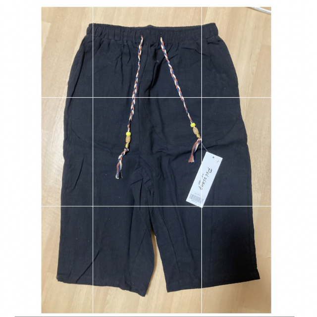 ハーフパンツ  ショートパンツ  ブラック　サルエル　 L  XL メンズのパンツ(サルエルパンツ)の商品写真
