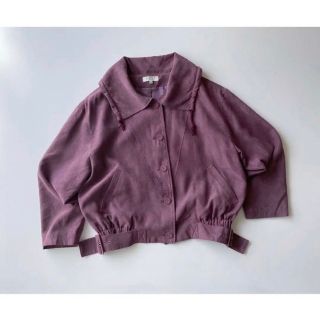 ロキエ(Lochie)の80s ダスティパープル レトロブルゾン vintage(ブルゾン)