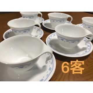 コレール(CORELLE)のコレール　カップ&ソーサーセット★モーニングブルー★(食器)