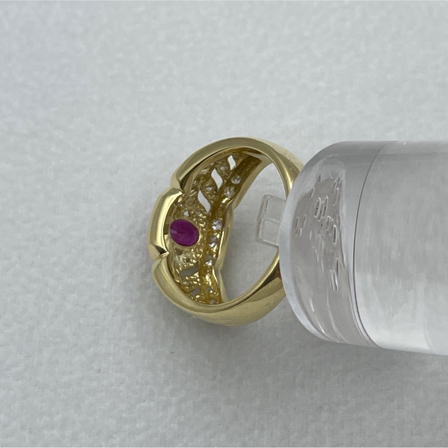 エバニュー k18 ルビー0.61ct ダイヤ0.23ct リング | asociatiahaero.ro