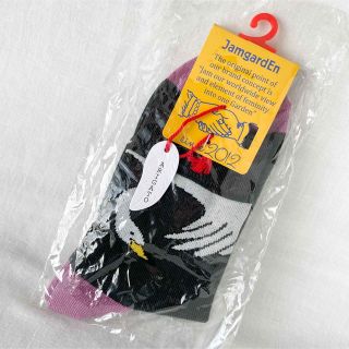 新品タグ付き◆クルーソックス白鳥スワン柄靴下ギャレットJamgardEn(ソックス)