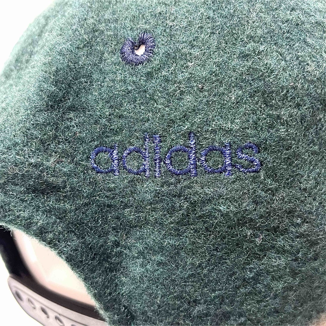 adidas(アディダス)の【希少】①adidasデサント製80sトレフォイル刺繍ヴィンテージウールキャップ メンズの帽子(キャップ)の商品写真