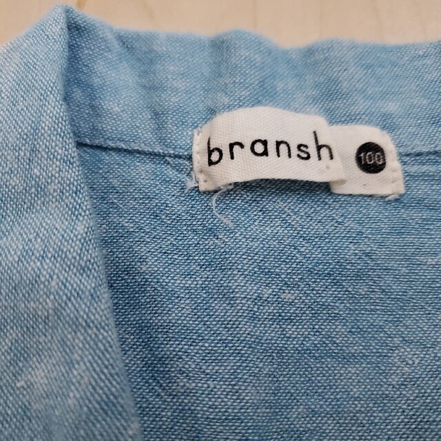 Branshes(ブランシェス)の100cm　リネンブレンド開襟シャツ キッズ/ベビー/マタニティのキッズ服男の子用(90cm~)(ブラウス)の商品写真