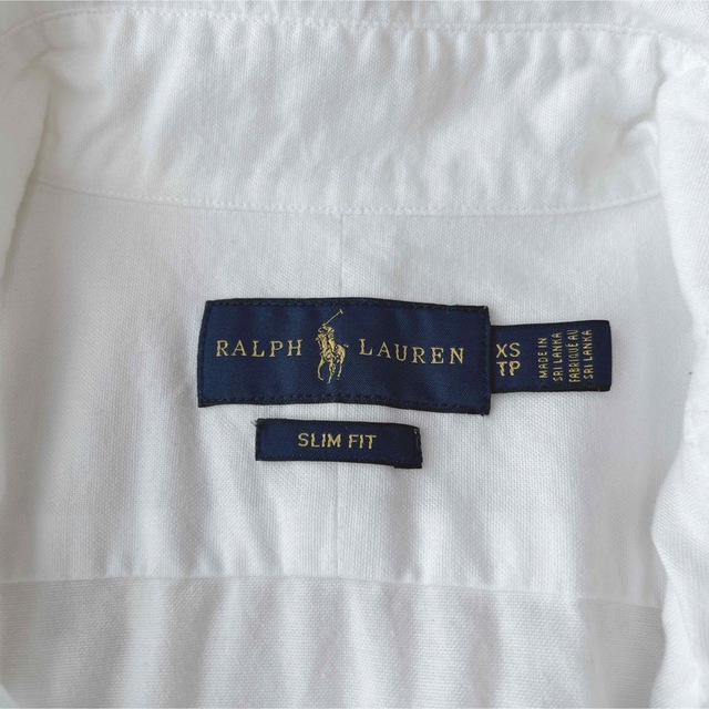 Ralph Lauren(ラルフローレン)のラルフローレン 半袖オックスフォードシャツ ボタンダウン 刺繍ロゴ XS レディースのトップス(シャツ/ブラウス(半袖/袖なし))の商品写真