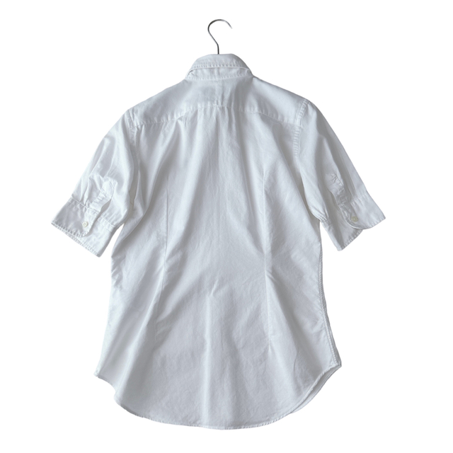 Ralph Lauren(ラルフローレン)のラルフローレン 半袖オックスフォードシャツ ボタンダウン 刺繍ロゴ XS レディースのトップス(シャツ/ブラウス(半袖/袖なし))の商品写真