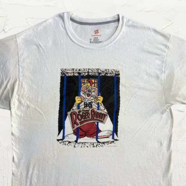 JSD ビンテージ   白 ロジャーラビット　ROGER RABBIT Tシャツ メンズのトップス(Tシャツ/カットソー(半袖/袖なし))の商品写真