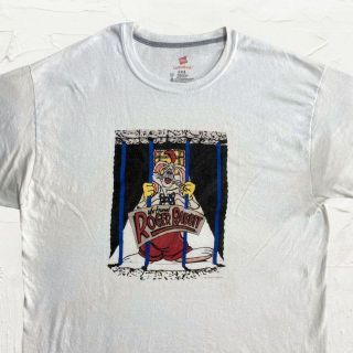 JSD ビンテージ   白 ロジャーラビット　ROGER RABBIT Tシャツ(Tシャツ/カットソー(半袖/袖なし))