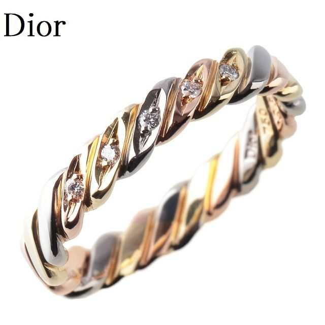 Christian Dior - ディオール ツイスト ダイヤ リング 5PD 11号弱【11461】