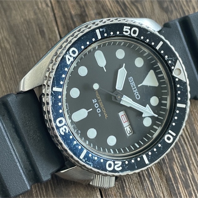 電池交換済 SEIKO プロフェッショナル200mダイバー 7c43-7010 | wise
