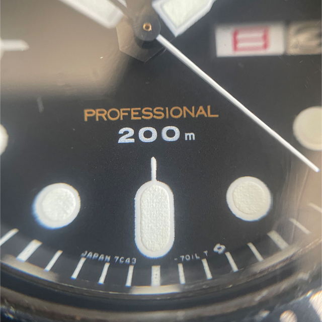 電池交換済 SEIKO プロフェッショナル200mダイバー 7c43-7010 競売