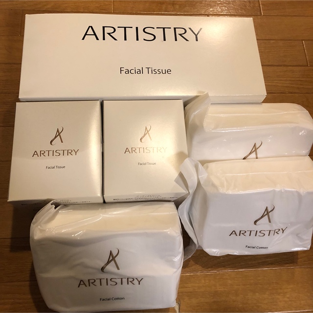 Amway(アムウェイ)のamway アムウェイ コットン、ティッシュセット コスメ/美容のコスメ/美容 その他(その他)の商品写真