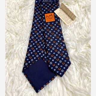 Hermes - 新品未使用 最高峰 HERMES H総柄 シルク PARIS ネクタイの