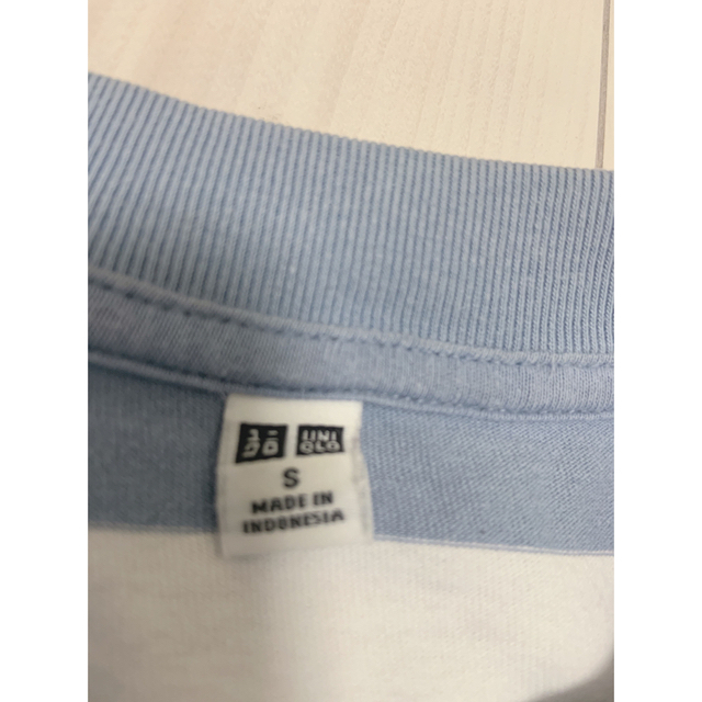 UNIQLO(ユニクロ)のユニクロ　ボーダーTシャツ　Sサイズ　美品 メンズのトップス(Tシャツ/カットソー(半袖/袖なし))の商品写真