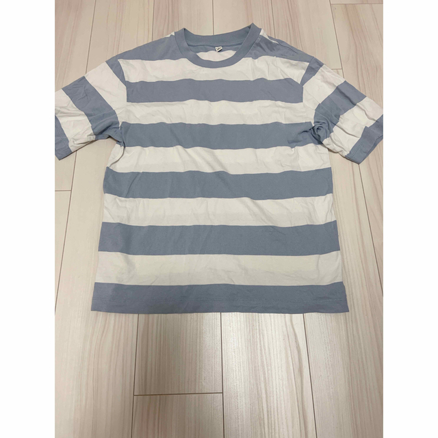 UNIQLO(ユニクロ)のユニクロ　ボーダーTシャツ　Sサイズ　美品 メンズのトップス(Tシャツ/カットソー(半袖/袖なし))の商品写真