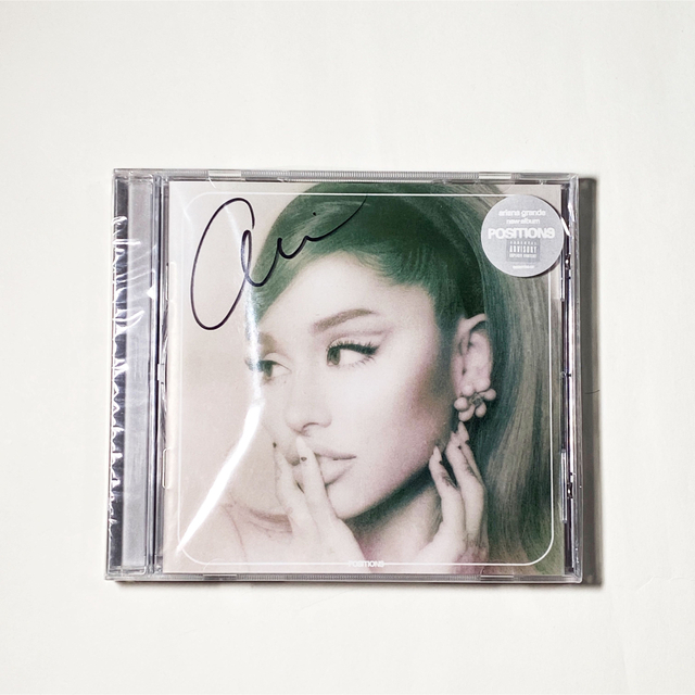 直筆サインCD Ariana Grande Positionsアリアナ グランデ 独特な