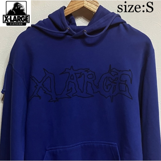 【冬物セット割】エクストララージ X-LARGE プルオーバーパーカー 青 S | フリマアプリ ラクマ