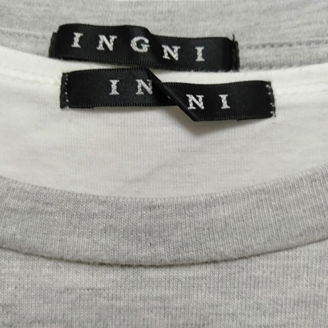 INGNI(イング)のINGNI レースインナーセット　Mサイズ　グレーTシャツ レディースのトップス(Tシャツ(半袖/袖なし))の商品写真