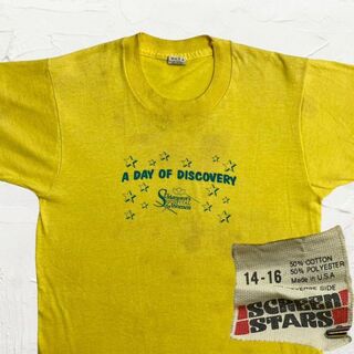 JSI SCREEN STARS ビンテージ 80s USA製 黄色 Tシャツ(Tシャツ/カットソー(半袖/袖なし))