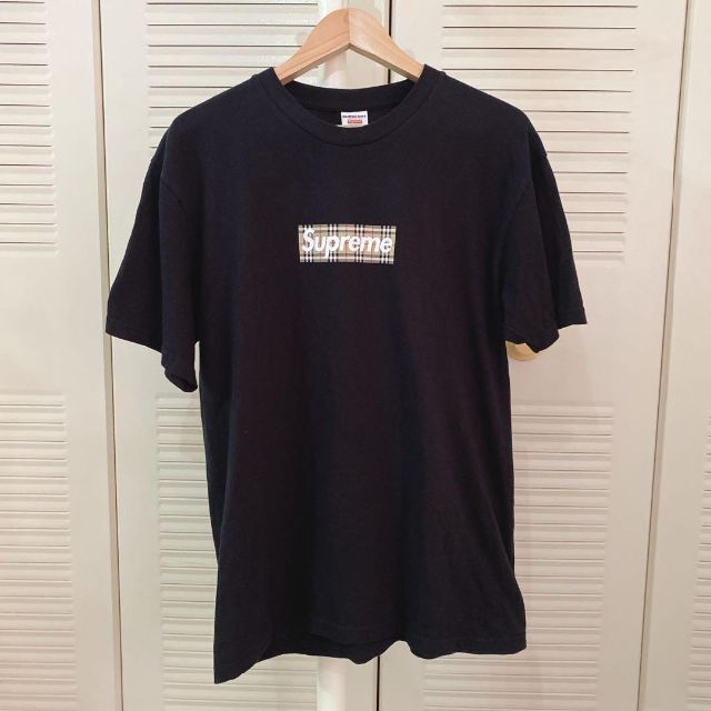 Supreme Burberry Box Logo Tee Black M 黒 【誠実】 9240円引き Supreme Burberry Box Logo Tee Black M 黒 【誠実】 9240円引き