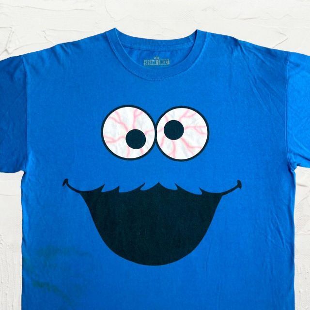 JSE ビンテージ 青 セサミストリート　クッキーモンスター Tシャツ メンズのトップス(Tシャツ/カットソー(半袖/袖なし))の商品写真