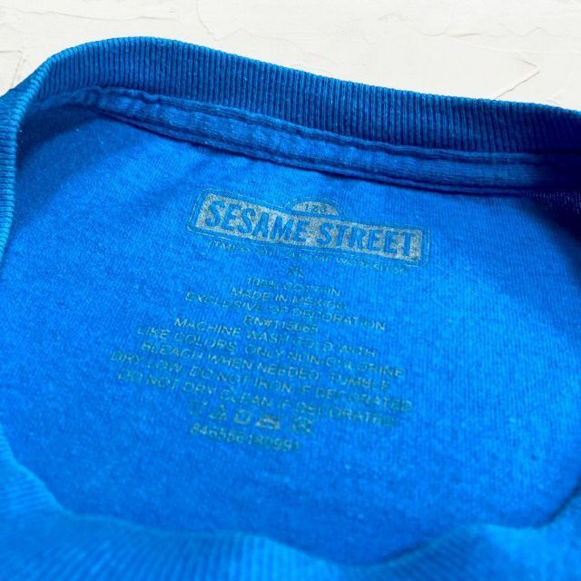 JSE ビンテージ 青 セサミストリート　クッキーモンスター Tシャツ メンズのトップス(Tシャツ/カットソー(半袖/袖なし))の商品写真