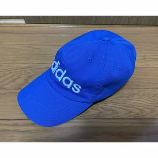 アディダス(adidas)のアディダス★キャップ帽子★キッズ帽子★57〜60cm★ブルー(帽子)