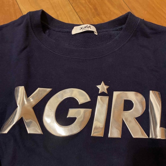 X-girl Stages(エックスガールステージス)のX-girl トレーナー キッズ/ベビー/マタニティのキッズ服女の子用(90cm~)(ジャケット/上着)の商品写真