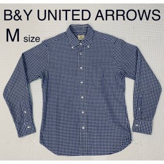 ビューティアンドユースユナイテッドアローズ(BEAUTY&YOUTH UNITED ARROWS)のB&Y UNITED ARROWS ギンガムチェックシャツ メンズ Mサイズ(シャツ)