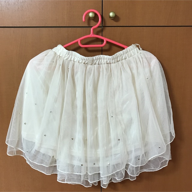 RETRO GIRL(レトロガール)のオフホワイト　チュールスカート レディースのスカート(ミニスカート)の商品写真
