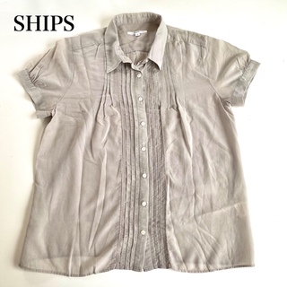 シップス(SHIPS)のシップス SHIPS ブラウス フリル 半袖 トップス シャツ(シャツ/ブラウス(半袖/袖なし))