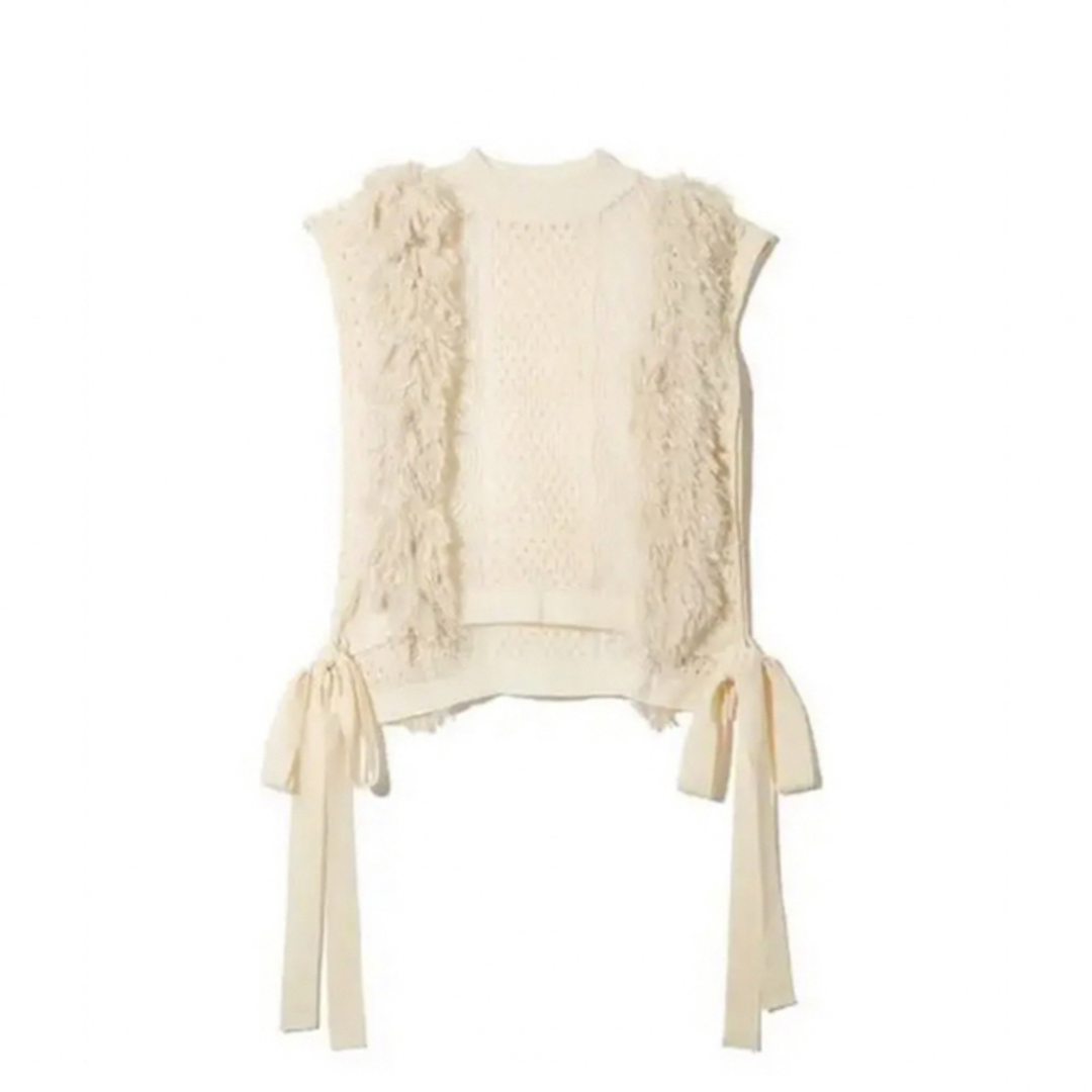 LEINWANDE Mixed Fringe Crop Top