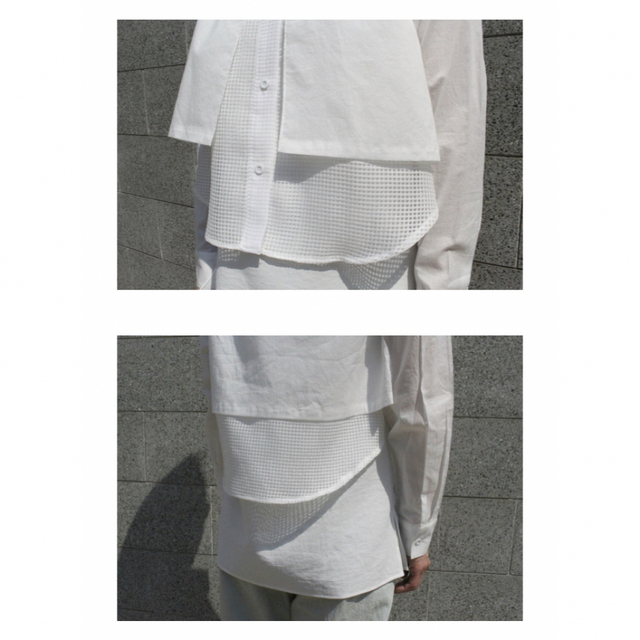 レディースCLANE クラネ Three Layer Shirt スリーレイヤーシャツ