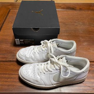 ナイキ(NIKE)のJORDAN1 LOW  OG  白×グレー　サイズ10.5 (スニーカー)